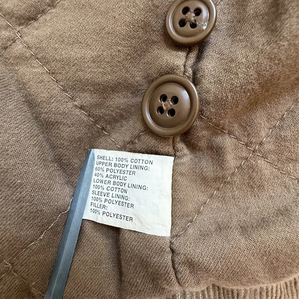 VTG Y2K Gap Corduroy Jacket Mens sz XL Tan Sherpa Lined Western Boho